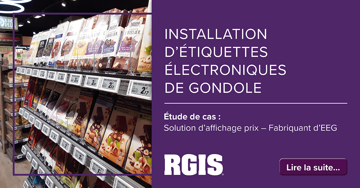 Installation d'étiquettes électroniques de gondole etude de cas : solution d'affichage prix -fabriquant d'EEG