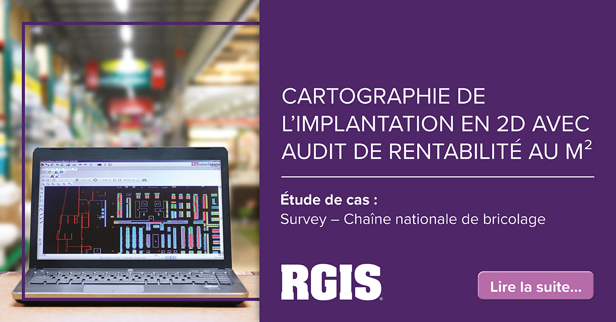 Carthographie de l'implantation en 2D avec audit de rentabilité au m2 - Etude de cas : Survey - Chaîne nationale de bricolage