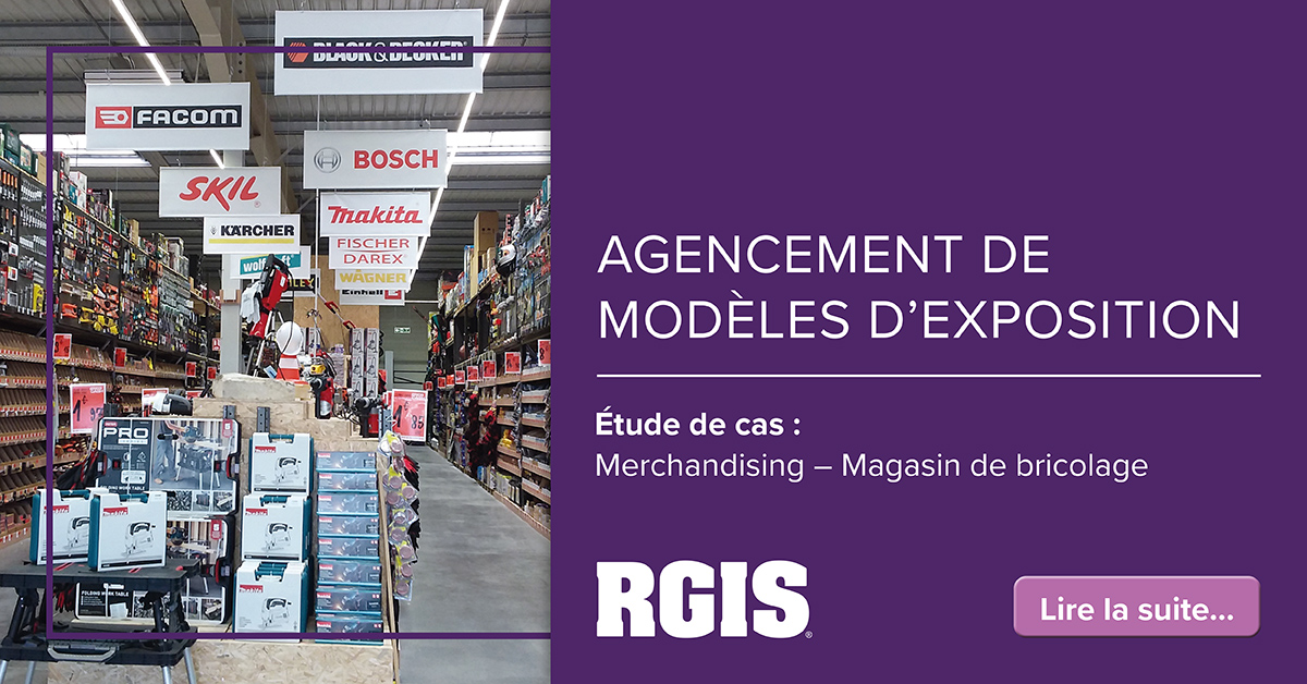 Agencement de modèles d'exposition Etude de cas merchandising/magasin de bricolage