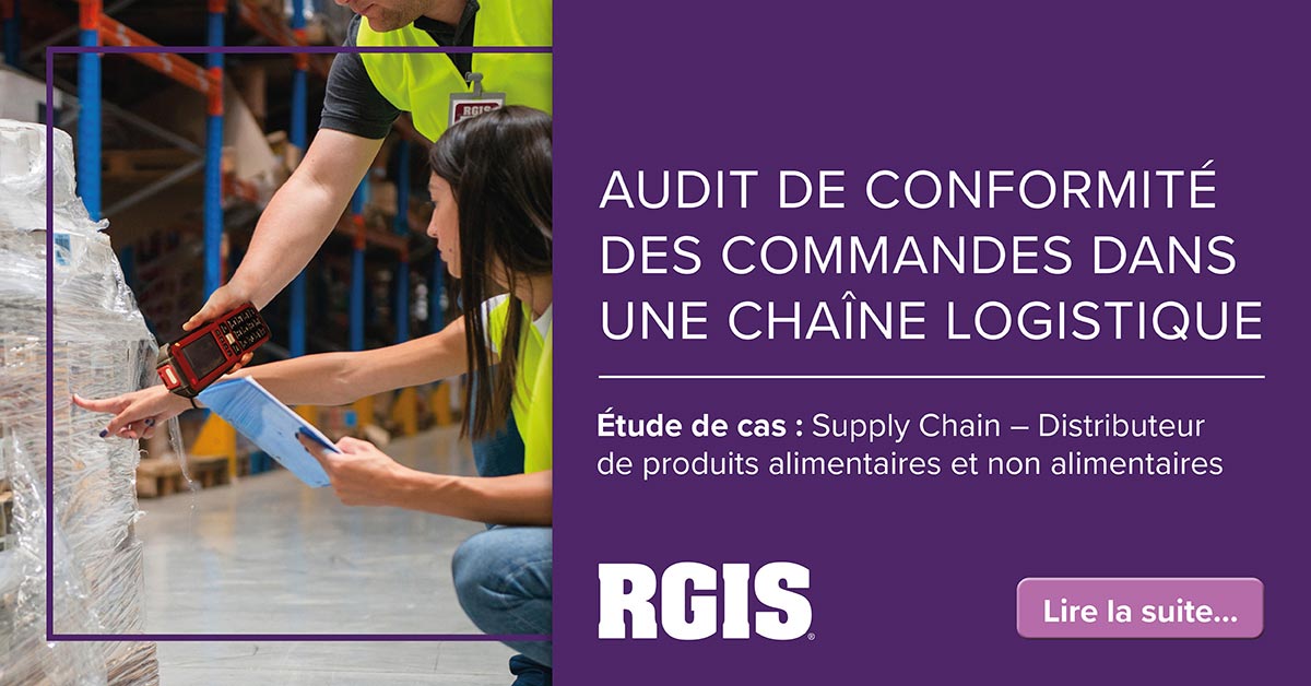 Audit de conformité des commandes dans une chaine logistique