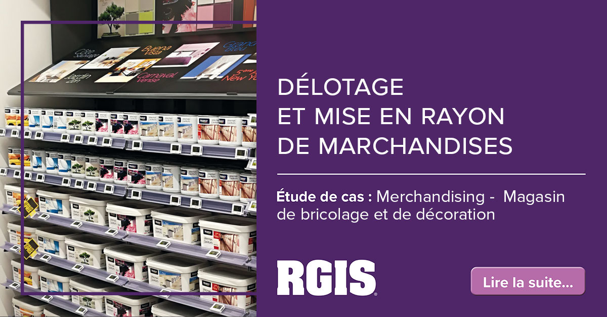 Délotage et mise en rayon de marchandises